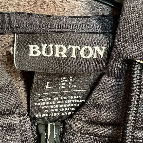 BURTON Zip Front Logo Hoodie Jacket L - Picture 3 of 7